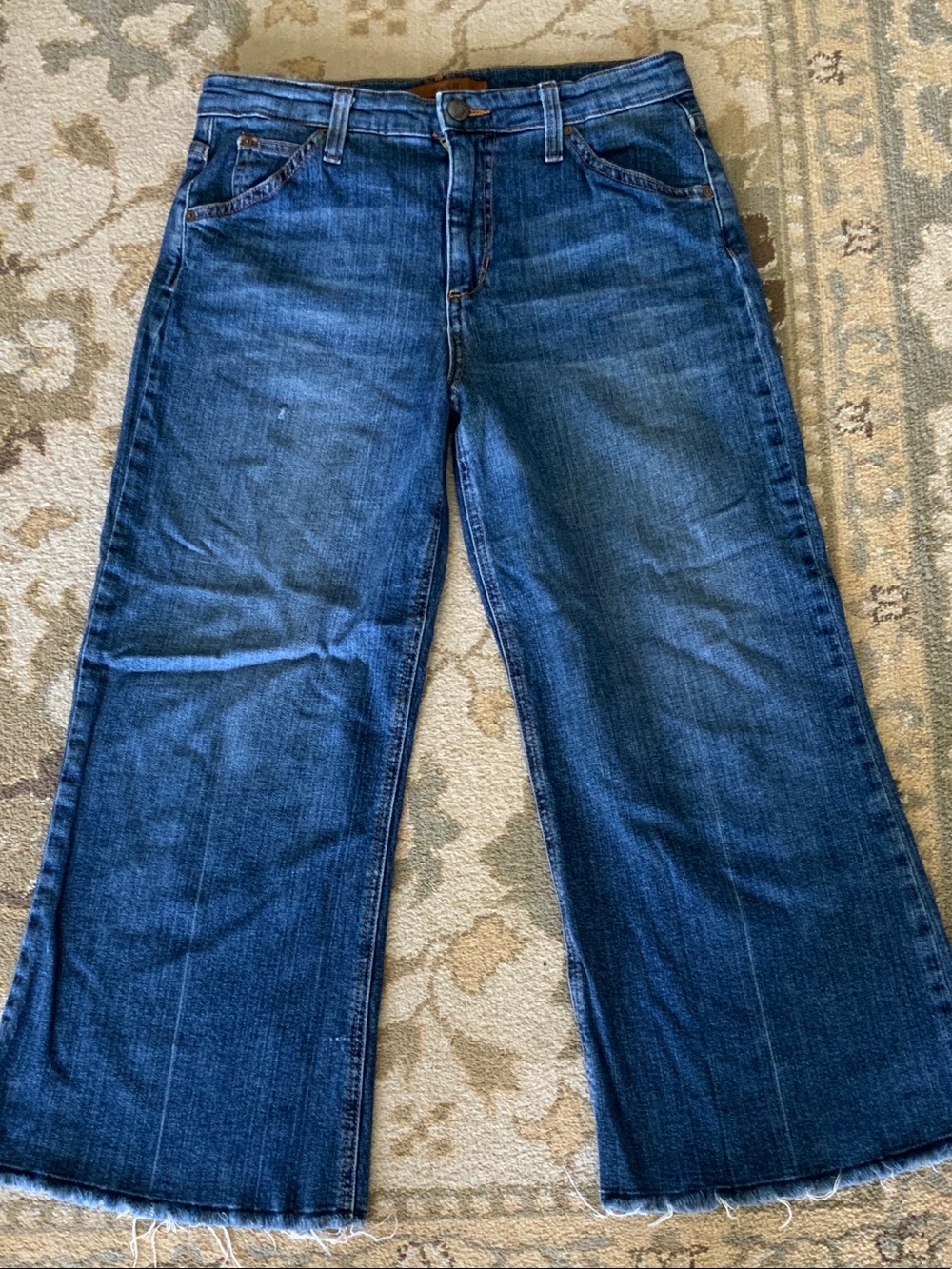 Joe's Jeans the wasteland gaucho, high-rise, wide leg crop - Picture 1 of 6
